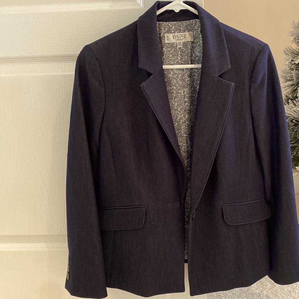 Kasper Denim Suit Jacket